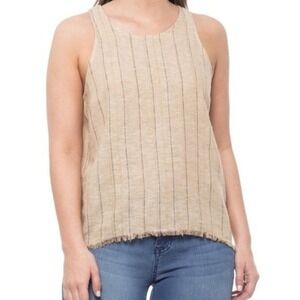 Anthropologie "DREW" Linen Fringe Bottom‎ Tank Top
